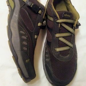 AHNU MEN'S GRAY BLACK MESH hiking SHOES